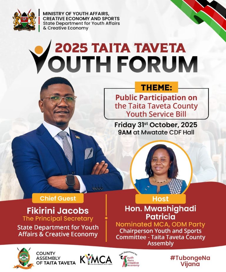 TAITA TAVETA YOUTH FORUM – 2025 – County Assembly of Taita Taveta